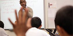 Teachers United Board President Nathan Gibbs-Bowling holds notoriously high expectations for his low-income students at Lincoln HS in Tacoma. "What Mr. Bowling has done surpasses simple teaching. He inspires us to do our best in order to be our best," say his former students.